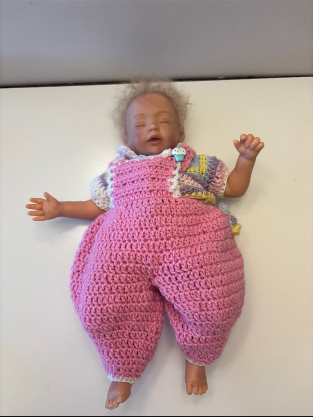 ADG Mayra Graz sleeping baby doll with knitted outfit